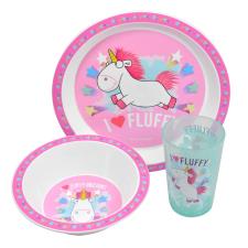 Despicable Me Fluffy Unicorn 3 Piece Mealtime Set